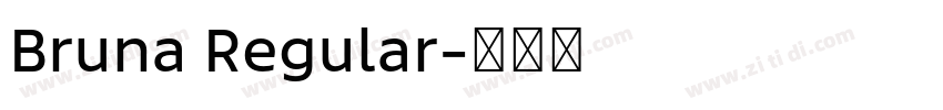 Bruna Regular字体转换